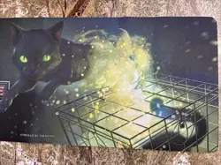 Yugioh Battle Pack 3 Monster League Quantum Cat Playmat Authentic RARE! - Image 3