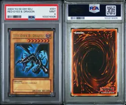 Yu-Gi-Oh Red-Eyes B. Dragon SDJ-001 Ultra Rare PSA 9 - Image 3
