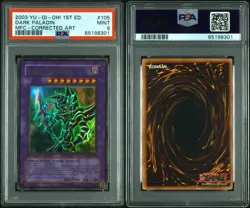 2003 YU-GI-OH! MFC-1ST EDITION-CORRECTED ART DARK PALADIN PSA 9 💎🔥 - Image 3
