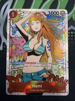 Treasure Rare Nami ST01-007 Alt Art OP06 Wings Of The Captain NM TR One Piece En - Image 1