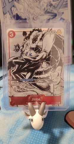 Bandai One Piece Card Game Jinbe ST01-006 Super Rare Alt Art gift collection - Image 1