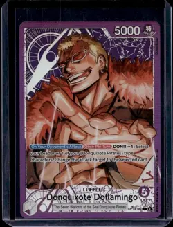 One Piece: Donquixote Doflamingo (Alternate Art) OP14-060 - The Azure Seas Seven - Image 1