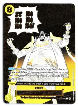 ZEHAHAHAHAHA! (ALTERNATE ART) OP16-116 THE TIME OF BATTLE FOIL - Image 1