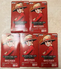 One Piece TCG: Carrying On His Will Sleeved Booster OP-13 English Lot Of 5 - Image 1