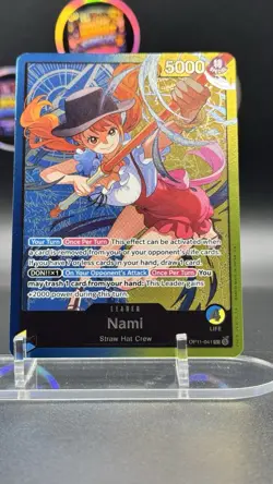 One Piece Nami OP11-041 Leader Alternate Art AA OP11 A Fist of Divine Speed NM/M - Image 2