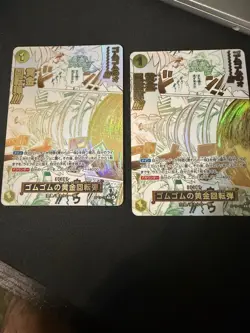 Bandai One Piece OP15-116 gum gum golden rifle Foil JP x2 Alt Art - Image 1