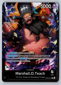 Marshall.D.Teach OP09-081 Starter Deck 27: BLACK Marshall.D.Teach One Piece - Image 1