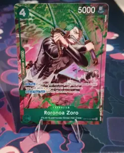Bandai Roronoa Zoro OP13-037 R Foil Character One Piece EN 5000/4 - Image 1