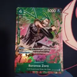 Bandai Roronoa Zoro OP13-037 R Foil Character One Piece EN 5000/4 - Image 2