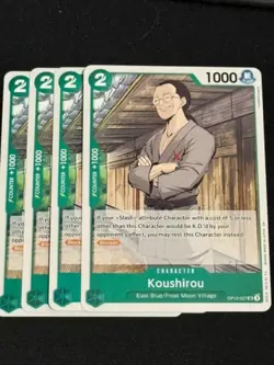 Koushirou Playset - OP12-027 x4 - Learn Together Reprint - One Piece TCG - Image 1