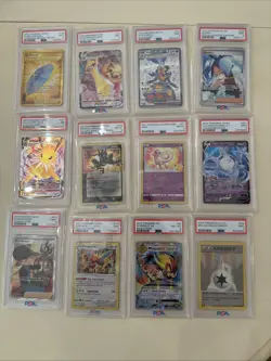 Lot Of 12 Pokemon Slabs All PSA 7 To 9 Mew Greninja Jolteon Mega Ex More Steal! - Image 1