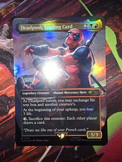 MTG SLD Deadpool, Trading Card #1753 Rainbow Foil NM/M - Image 1