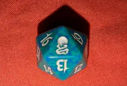 MtG Magic the Gathering Spindown Lifecounter d20 Odyssey dice Green - Image 1