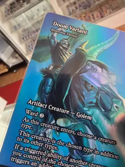 LP FOIL Doom Variant - Roaming Throne (Borderless) M0099 MAR - Image 2