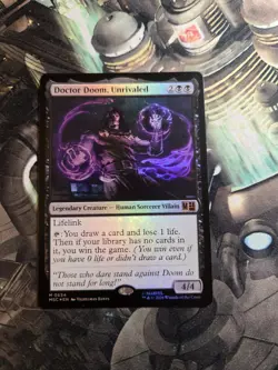 MTG Doctor Doom, Unrivaled #654 Foil Marvel Super Heroes Mythic Rare NM - Image 1