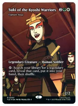 MtG TLE Captain Sisay / Suki of the Kyoshi Warriors #47 Borderless FOIL - Image 1