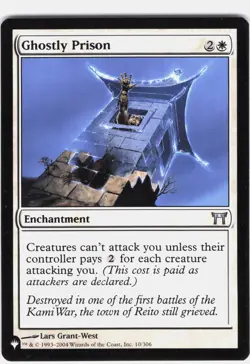Ghostly Prison #10 The List - Champions of Kamigawa Regular Uncommon - Image 1