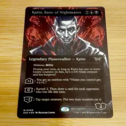Kaito, Bane of Nightmares, Showcase Textured Foil 0409, Duskmourn, Magic MTG NM - Image 1