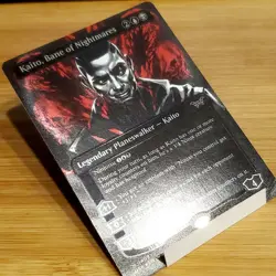 Kaito, Bane of Nightmares, Showcase Textured Foil 0409, Duskmourn, Magic MTG NM - Image 2