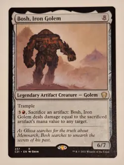 Bosh, Iron Golem - Commander: 2021 - Magic the Gathering MTG Nice! - Image 1