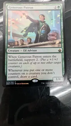 Generous Patron Battlebond Foil Magic Card - Image 1