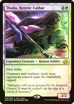 Magic The Gathering MTG THALIA, HERETIC CATHAR FOIL Buy a Box NM Near Mint - Image 1