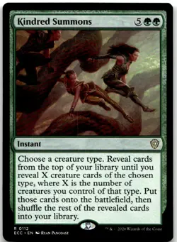 Kindred Summons 112 Rare Commander: Lorwyn Eclipsed Magic: The Gathering NM - Image 1