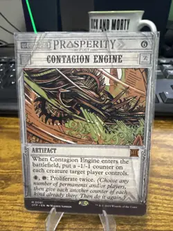 Contagion Engine MTG Outlaws of Thunder Junction: Breaking News (OTP) NM - Image 1