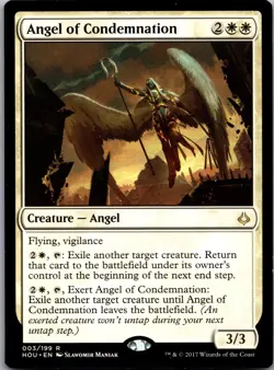 Angel of Condemnation 3 Rare Hour of Devastation Magic: The Gathering LP - Image 1
