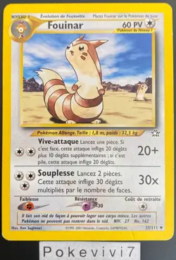 Carte Pokemon FOUINAR 35/111 Unco NEO GENESIS Wizards FR OCCASION - Image 1