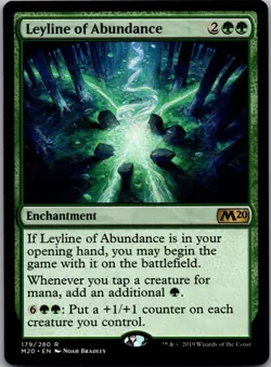 Leyline of Abundance 179 Rare Core Set 2020 Magic: The Gathering Lightly Played - Image 1