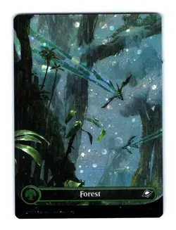Edge of Eternities Forest (0371) (Borderless) (Galaxy Foil) #371 - Image 1