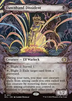 MTG Dawnhand Dissident Showcase Borderless ** Lorwyn Eclipsed ** English - Image 1
