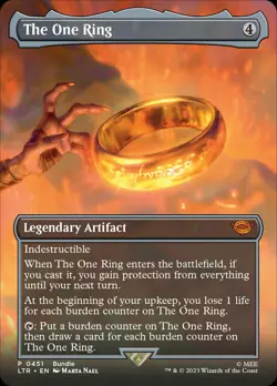 The One Ring MTG 0451 Borderless FoilNM Lord Of The Rings - Image 1