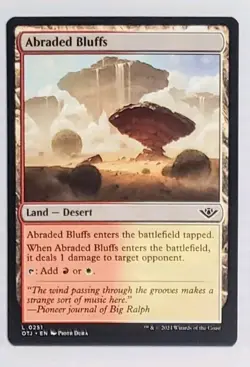 x1 Abraded Bluffs OTJ 251 NM Outlaws Of Thunder Junction MTG Magic The Gathering - Image 1