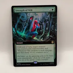 MTG Strength of Will Marvel Spider-Man SPM Borderless Foil Rare 0267 Instant - Image 2