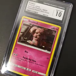 Graded Pokemon Card ENG Detective Pikachu Snubbull Promo SM200 Sm Holo CGC 10 - Image 1