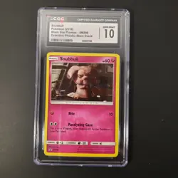 Graded Pokemon Card ENG Detective Pikachu Snubbull Promo SM200 Sm Holo CGC 10 - Image 2