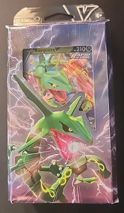 2021 Pokemon TCG V Battle Deck: RAYQUAZA V Rapid Strike Themed Deck Sealed - Image 1