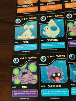 Lot of 9 Assorted 2024 Pokedex Black Pokemon Cards Lot# 9 - Image 2