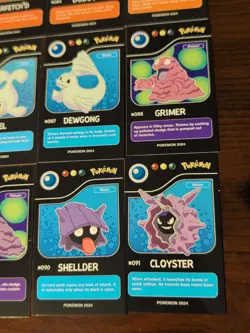 Lot of 9 Assorted 2024 Pokedex Black Pokemon Cards Lot# 9 - Image 3