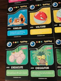 Lot of 9 Assorted 2024 Pokedex Black Pokemon Cards Lot# 10 - Image 2