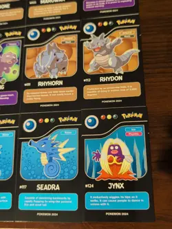 Lot of 9 Assorted 2024 Pokedex Black Pokemon Cards Lot# 11 - Image 3