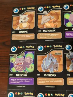 Lot of 9 Assorted 2024 Pokedex Black Pokemon Cards Lot# 11 - Image 5
