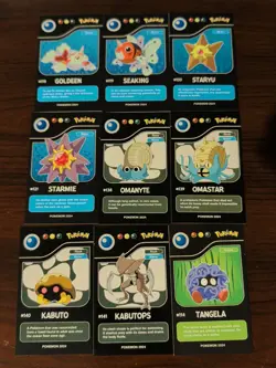 Lot of 9 Assorted 2024 Pokedex Black Pokemon Cards Lot# 12 - Image 1