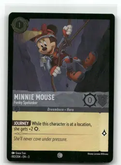 Minnie Mouse 183/204 Funky Spelunker Foil Into the Inklands Disney Lorcana TCG - Image 1