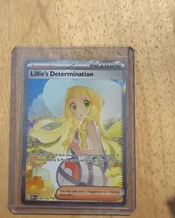 Lillie’s Determination SAR IN HAND 184/132 Pokemon Mega Evolutions English - Image 1