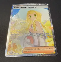 Lillie’s Determination SAR IN HAND 184/132 Pokemon Mega Evolutions English - Image 4