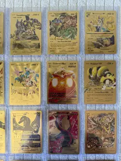 Lot Of 24 Gold Foil Fan Art Pokemon Cards - Image 3