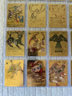 Lot Of 24 Gold Foil Fan Art Pokemon Cards - Image 4